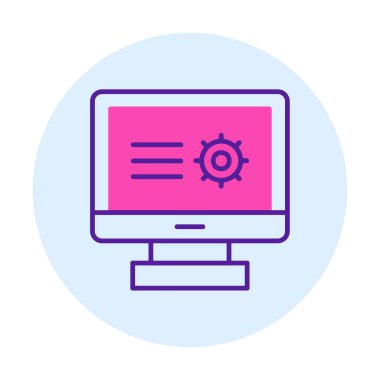 Basit Araştırma simgesi, vektör illüstrasyonu