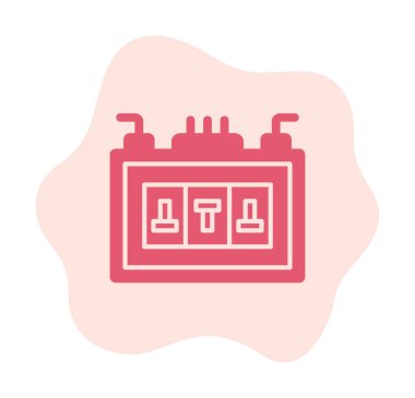 Sigorta kutusu mu? Web simgesi basit tasarım