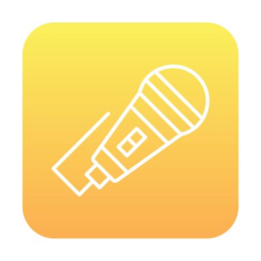 mikrofon web simge vektör çizim 