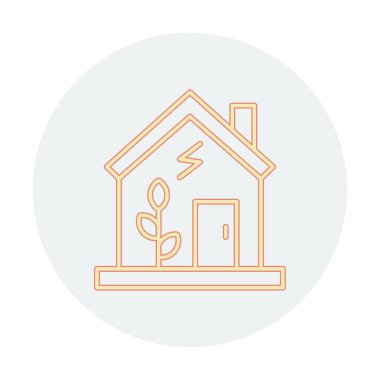 vector illustration of Green house icon 