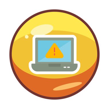 uyarı simgesi olan dizüstü bilgisayar 