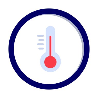 Modern termometre simgesinin vektör çizimi 
