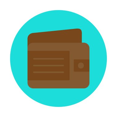 Cüzdan web simgesi, vektör illüstrasyon tasarımı