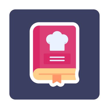 Tarif Defteri Simgesi - Tek Simge, Vektör