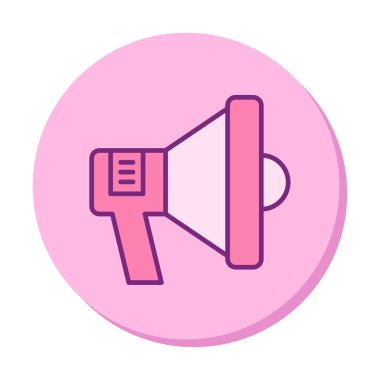 hoparlör, megafon simgesi. vektör çizim.  