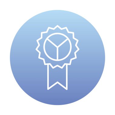 Rozet. Web simgesi basit illüstrasyon              