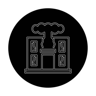 Savaş Yıkım konsepti vektör çizimi