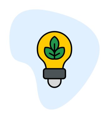 Ampul simgesi. vektör illüstrasyonu 