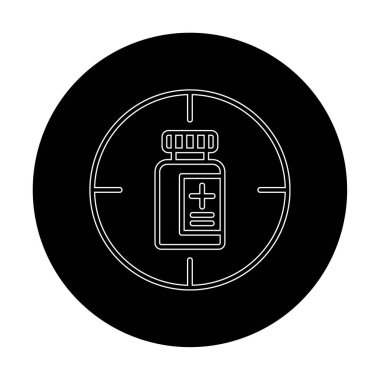 hedef simge, vektör illüstrasyonu basit tasarım