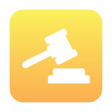 Basit yassı adalet yasası vektör illüstrasyonu