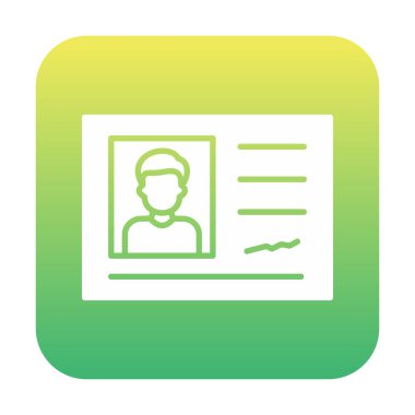 Tanımlama kartı vektör illüstrasyonu