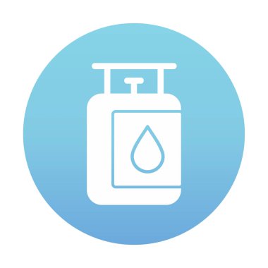 gaz tankı ikonu vektör illüstrasyonu