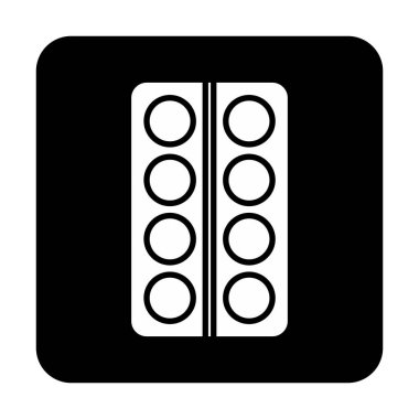 Modern İlaç simgesinin vektör illüstrasyonu                           