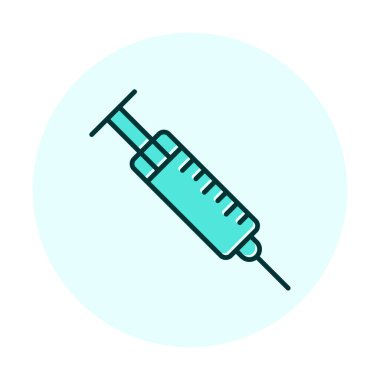 Şırınga web simgesi, vektör çizim 