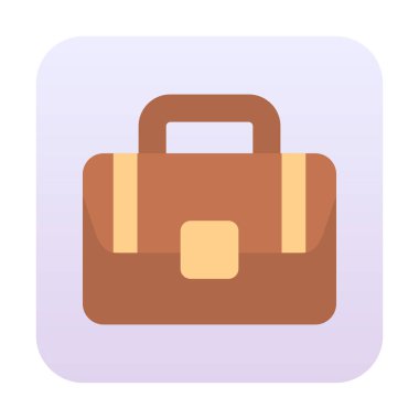 Çanta. Web simgesi basit illüstrasyon