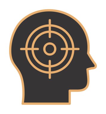 hedef simge, vektör illüstrasyonu basit tasarım