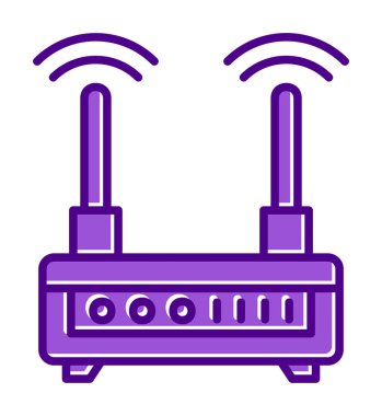  Wi-fi yönlendirici vektör illüstrasyonu