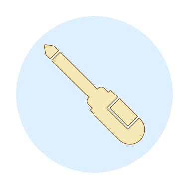 tornavida aracı izole edilmiş simge vektör çizimi