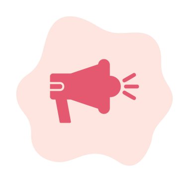 hoparlör, megafon simgesi. vektör çizim.  