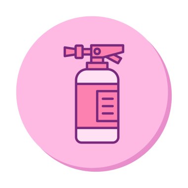 Basit bir yangın söndürücü. Web simgesi 