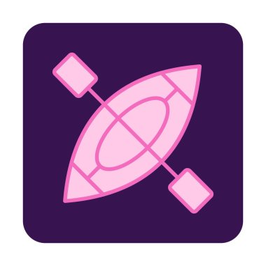 Kayak vektör illüstrasyonu, simge ögesi arkaplanı                    