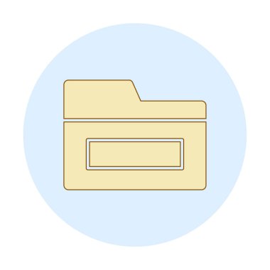 klasör web simgesi, vektör çizim