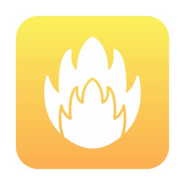 düz ateş simgesi vektör illüstrasyon tasarımı