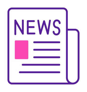 gazete simgesi vektör illüstrasyon tasarımı