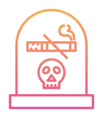 dumanı tüten simge, düz simge vektör tasarımı