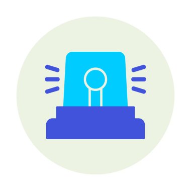 Siren simgesi, vektör çizimi 