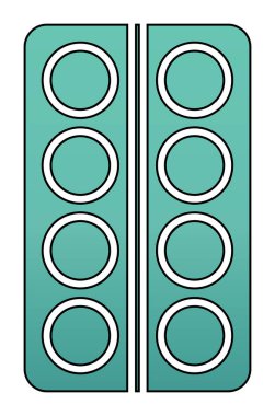 Modern İlaç simgesinin vektör illüstrasyonu                           