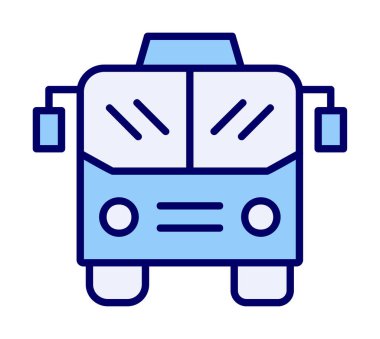 bus simgesi, vektör illüstrasyonu