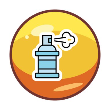 Boya spreyi simgesi, vektör illüstrasyonu 