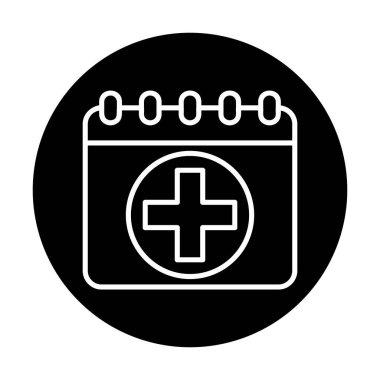 Takvim simgesi, vektör illüstrasyonu basit tasarım