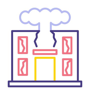 Savaş Yıkım konsepti vektör çizimi