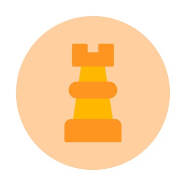 Satranç kalesi için vektör simgesi