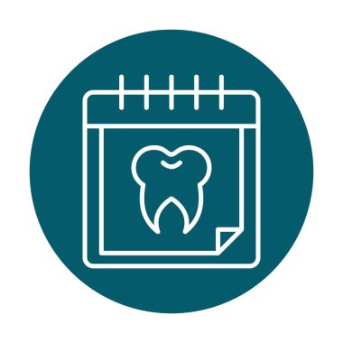 Vektör illüstrasyonundan diş atama simgesi 