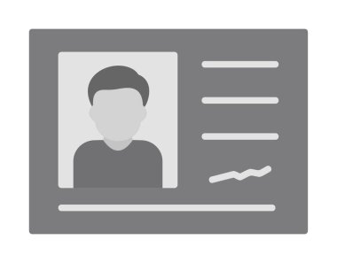 Tanımlama kartı vektör illüstrasyonu