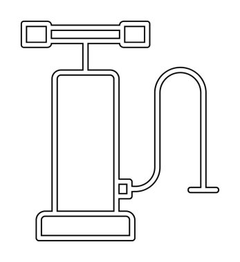 Hava Pompası ağ ikonu vektör illüstrasyonu