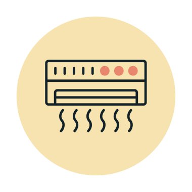 Klima ikonu vektör illüstrasyonu