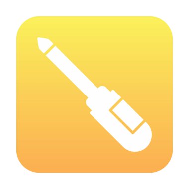 tornavida aracı izole edilmiş simge vektör çizimi