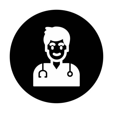 Doktor simgesinin vektör çizimi