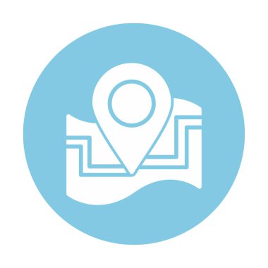 harita işareti simgesi. vektör çizim 