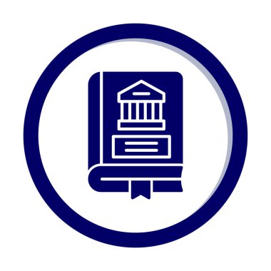 Kültür kitabı. Web simgesi basit illüstrasyon 