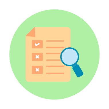 Büyütücü cam çizgi simgesi, arama konsepti