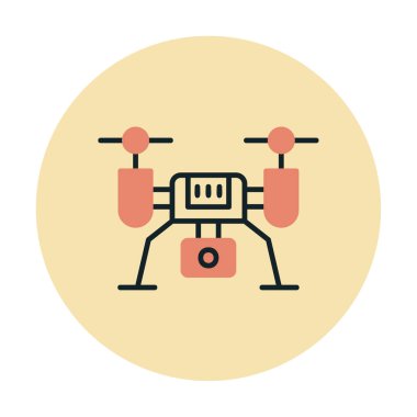 İHA simgesi, vektör illüstrasyonu  