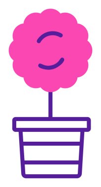 Myrtus bitki ikonu vektör çizimi