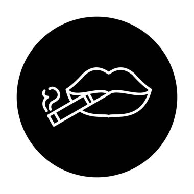  Sigara ikonu vektör illüstrasyon tasarımı