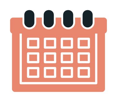 Takvim simgesi vektör illüstrasyonu