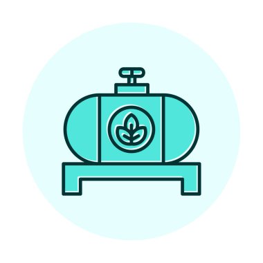 yakıt tankı ikonu vektör illüstrasyonu